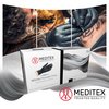Meditex Nitrile Exam Gloves, 4 mil Palm, Latex Free, Powder-Free, Black, 100 Pk, Size XL XL